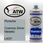 Preview: Porsche, Cosmos Silver Metallic, LK5Y: 400ml Sprühdose, von ATW Autoteile West.